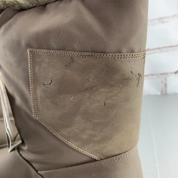 Trotters Chatham Zipper Front Rain Boots Dark Taupe 7 W Vintage - Picture 7 of 12